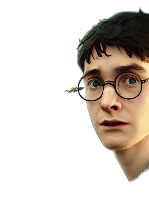 face, photorealistic, concept art, 3d render transparent PNG cut-out