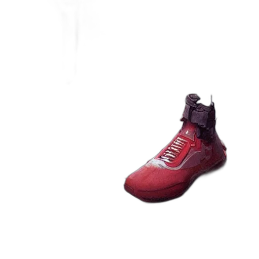 shoes, bottle, weapon, animal, 3d render, photorealistic, concept art, red transparent PNG cut-out