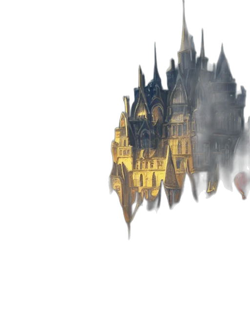 building, crown, mask, dragon, concept art, 3d render, fantasy art, photorealistic transparent PNG cut-out