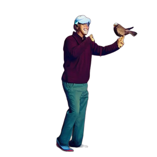 staff, photorealistic, man, golfing transparent PNG cut-out