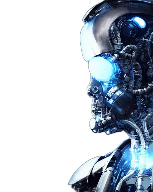 robot, cyberpunk, 3d render, concept art transparent PNG cut-out