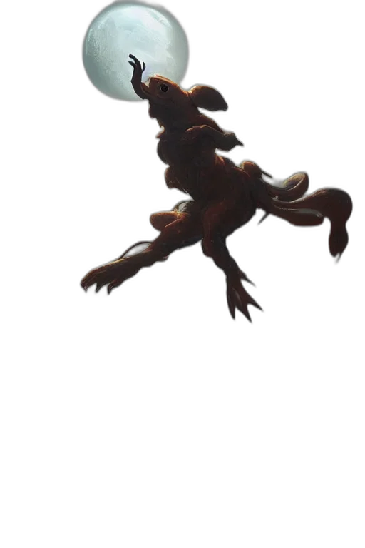 dragon, creature, animal, staff transparent PNG cut-out