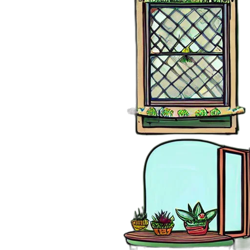 furniture, concept art, pixel art, 3d render transparent PNG cut-out