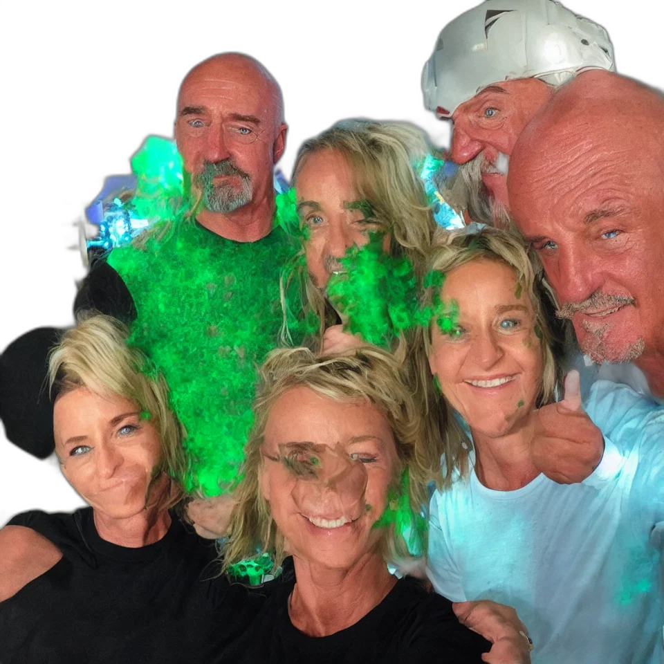 staff, green, ellen, covered transparent PNG cut-out