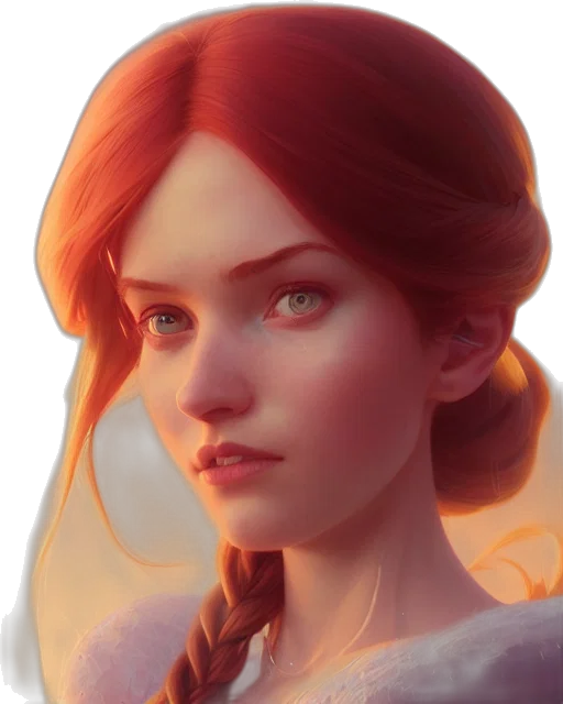 face, crown, concept art, fantasy art, photorealistic, 3d render, fire, red transparent PNG cut-out
