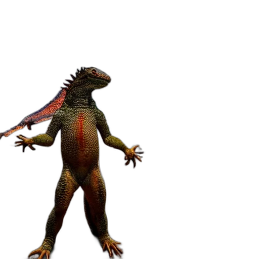 creature, dragon, animal, staff transparent PNG cut-out