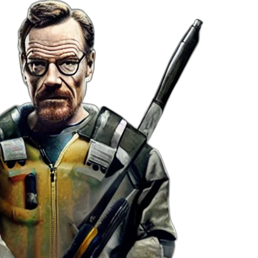 jacket, concept art, comic book art, photorealistic, bryan, cranston, gordon, freeman transparent PNG cut-out