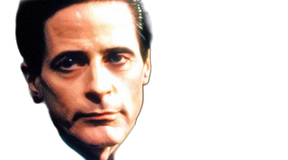 face, mask, agent, cooper, show, twin, peaks, waving transparent PNG cut-out