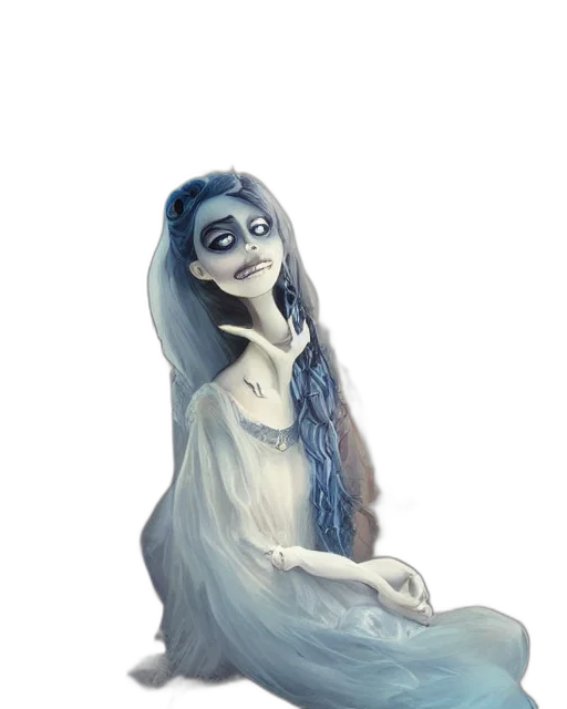 dress, mask, creature, face, fantasy art, concept art, watercolor, anime transparent PNG cut-out