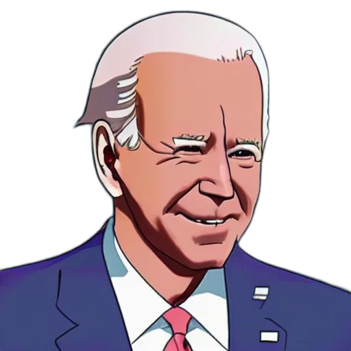 face, cartoon, pixel art, photorealistic, concept art, joe, biden, cute transparent PNG cut-out