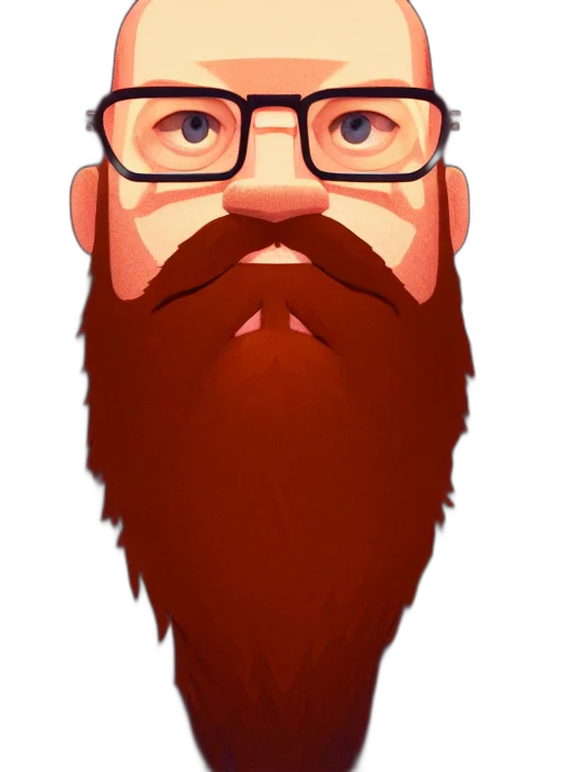 face, staff, animal, hair, cartoon, concept art, pixel art, 3d render transparent PNG cut-out
