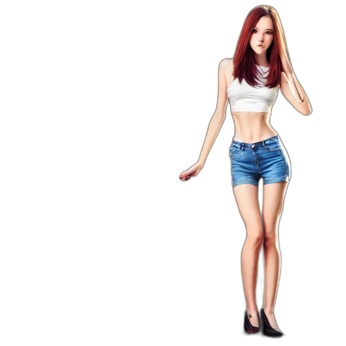 dress, cartoon, 3d render, photorealistic transparent PNG cut-out