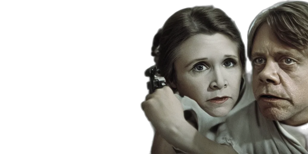 film, still, carrie, fisher transparent PNG cut-out