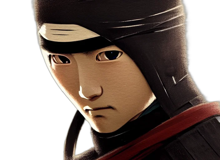 face, mask, robot, comic book art, concept art, photorealistic, anime, film transparent PNG cut-out