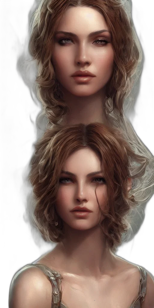 face, hair, crown, photorealistic transparent PNG cut-out
