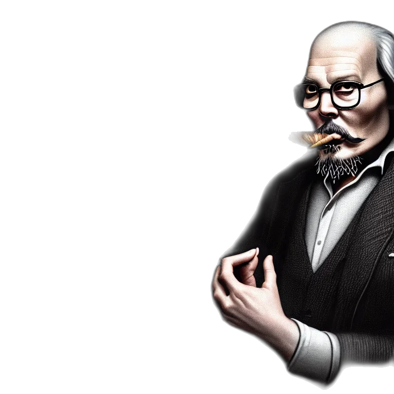 staff, face, mask, concept art, photorealistic, cartoon, fantasy art, intricately transparent PNG cut-out