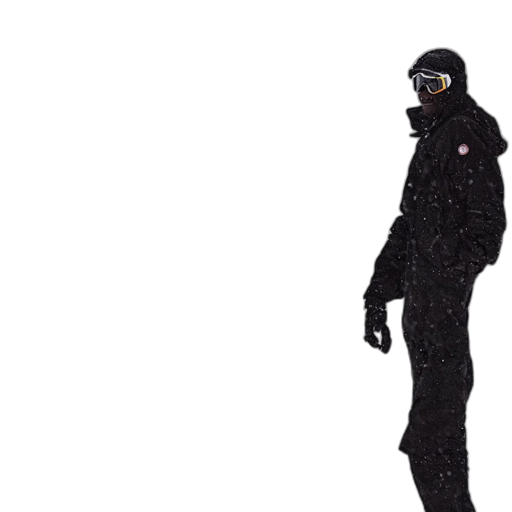 jacket, mask, staff, face transparent PNG cut-out