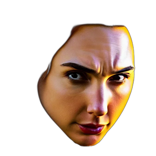 face, mask, crown, creature transparent PNG cut-out