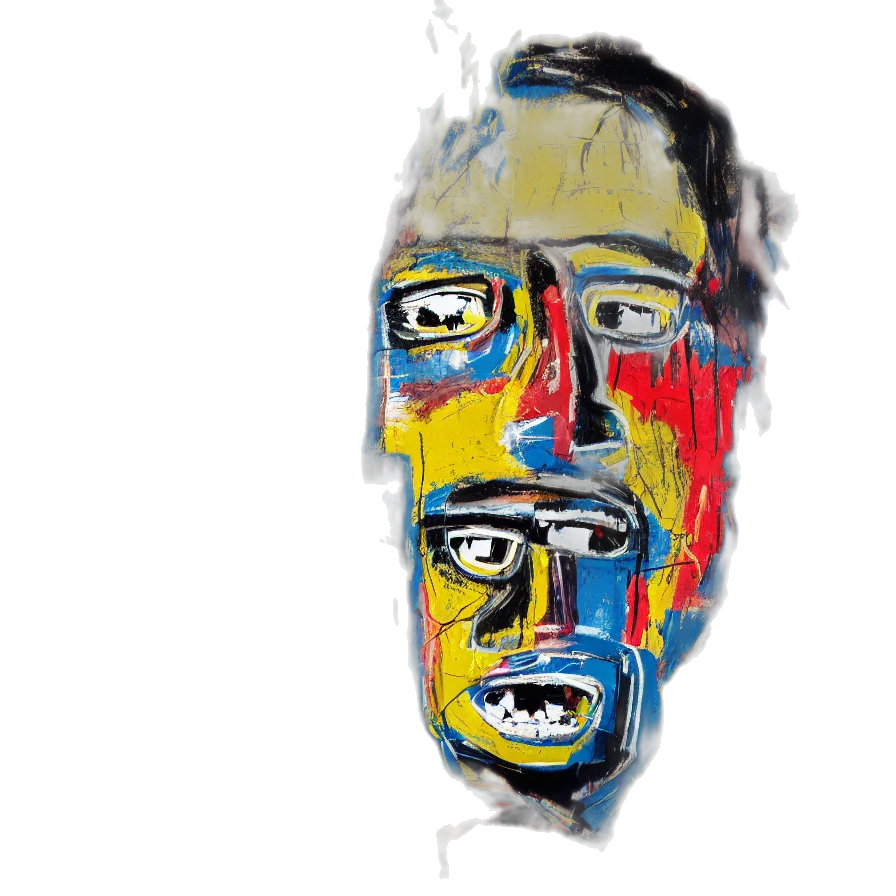 face, mask, photorealistic, concept art transparent PNG cut-out