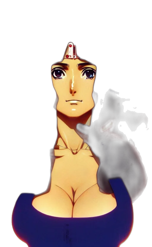crown, mask, face, dress, concept art, pixel art, fantasy art, anime transparent PNG cut-out
