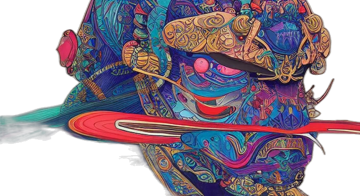 hat, mask, concept art, fantasy art transparent PNG cut-out