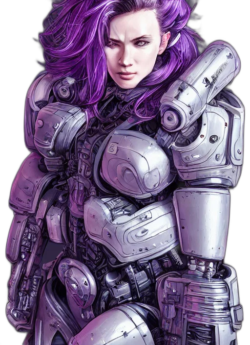 robot, weapon, face, cyberpunk, concept art, fantasy art, comic book art, pastel transparent PNG cut-out
