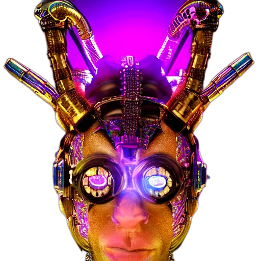 robot, mask, face, creature transparent PNG cut-out