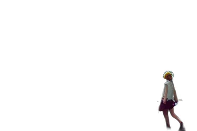 staff, umbrella, crown, face, pixel art, concept art, anime, photorealistic transparent PNG cut-out