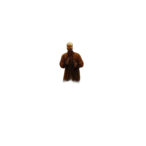 jacket, staff, robot, face transparent PNG cut-out