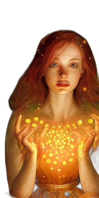 jewelry, photorealistic, concept art, fantasy art, comic book art, outer space, fire, golden transparent PNG cut-out