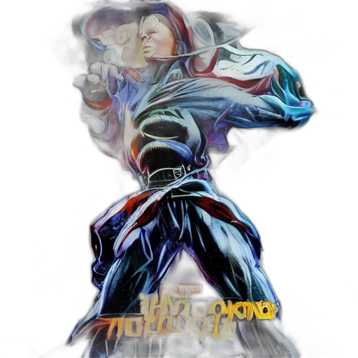 comic book art, concept art, anime, 3d render transparent PNG cut-out