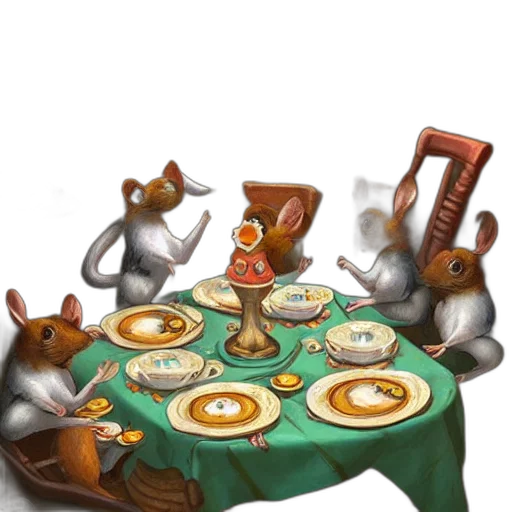 food, concept art, mice, tea transparent PNG cut-out