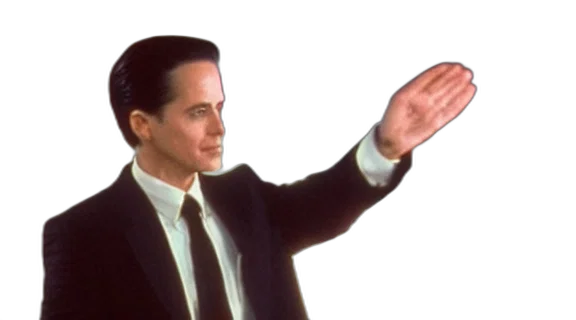 staff, jacket, agent, cooper, show, twin, peaks, waving transparent PNG cut-out