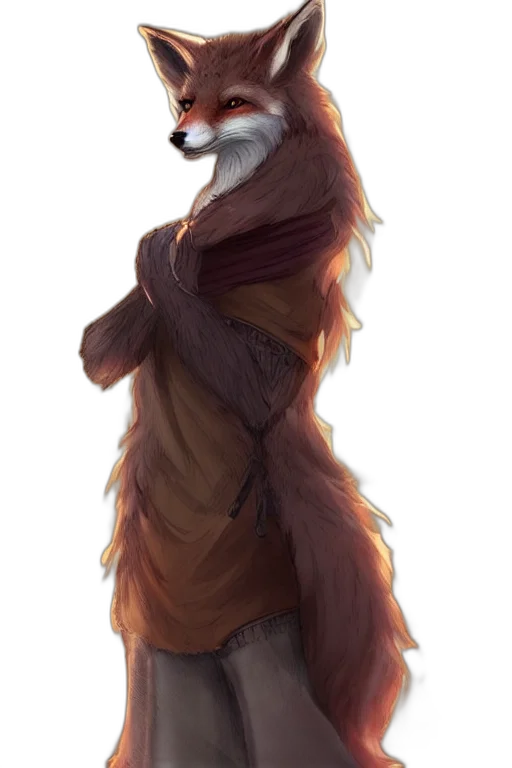 dress, staff, jacket, animal, concept art, fantasy art, watercolor, pixel art transparent PNG cut-out