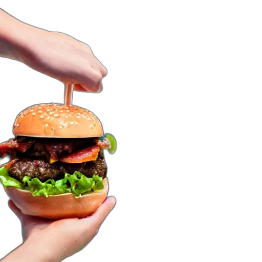 food, 3d render, photorealistic, juicy transparent PNG cut-out