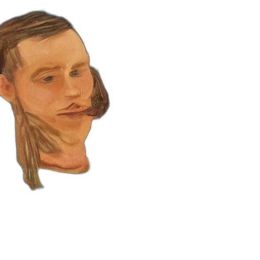 face, mask, hair, hat, photorealistic, concept art, 3d render, pixel art transparent PNG cut-out