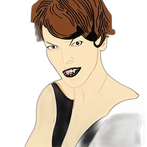 face, cartoon, photorealistic, concept art transparent PNG cut-out