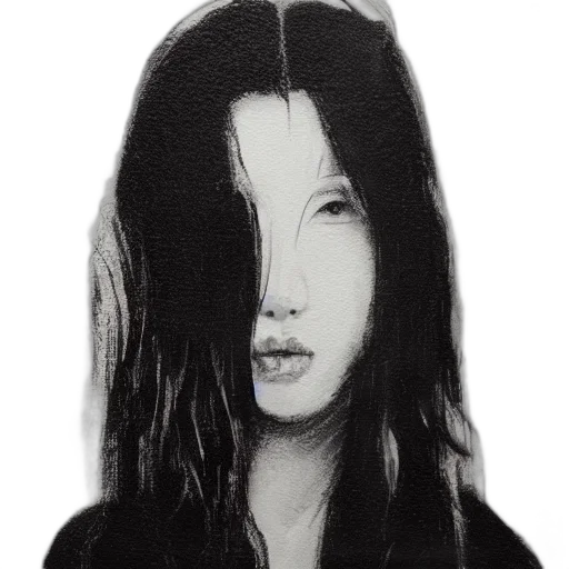 face, hair, mask, jacket transparent PNG cut-out