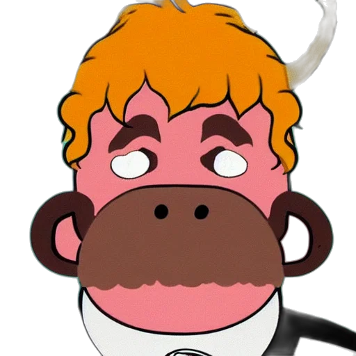 staff, animal, mask, face, cartoon, anime, concept art, 3d render transparent PNG cut-out