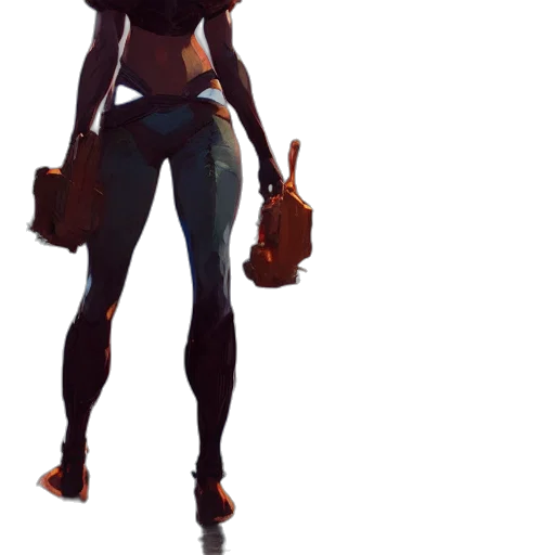 staff, robot, weapon, jacket transparent PNG cut-out