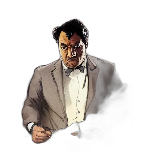 staff, face, jacket, concept art transparent PNG cut-out