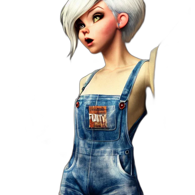dress, staff, hair, face, concept art, cartoon, 3d render, fantasy art transparent PNG cut-out
