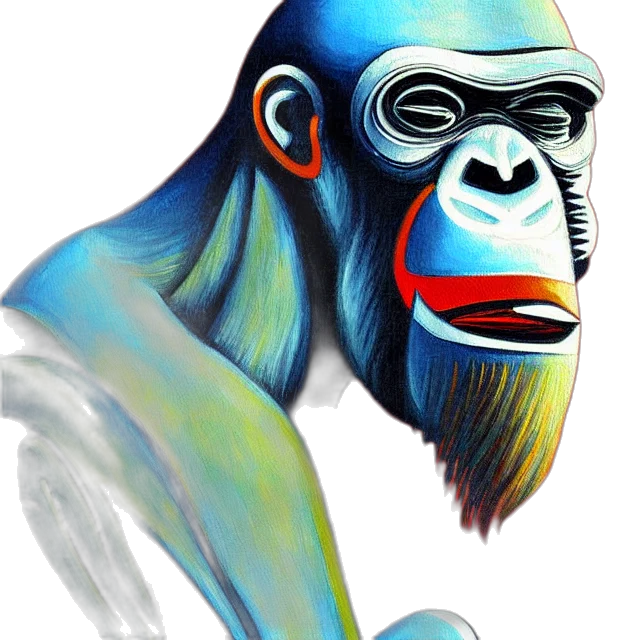 mask, face, animal, creature, concept art, photorealistic, watercolor, oil painting transparent PNG cut-out