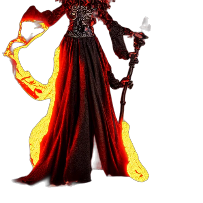 staff, concept art, fantasy art, 3d render transparent PNG cut-out