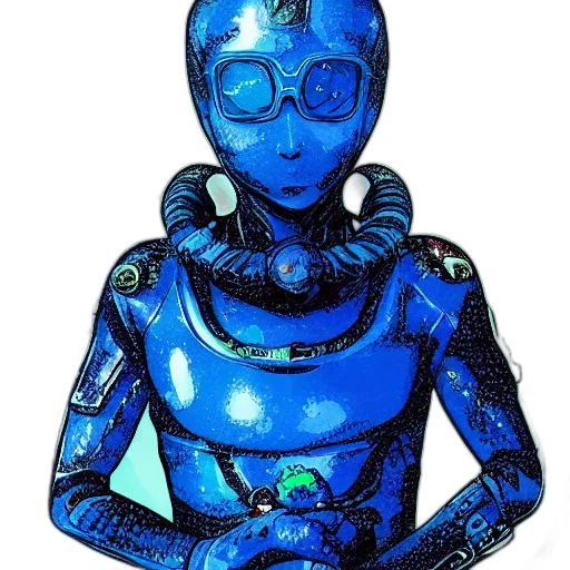 robot, mask, jewelry, face transparent PNG cut-out