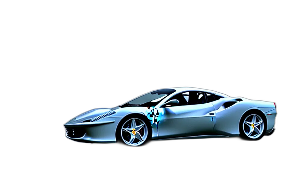 car, 3d render, concept art, photorealistic transparent PNG cut-out