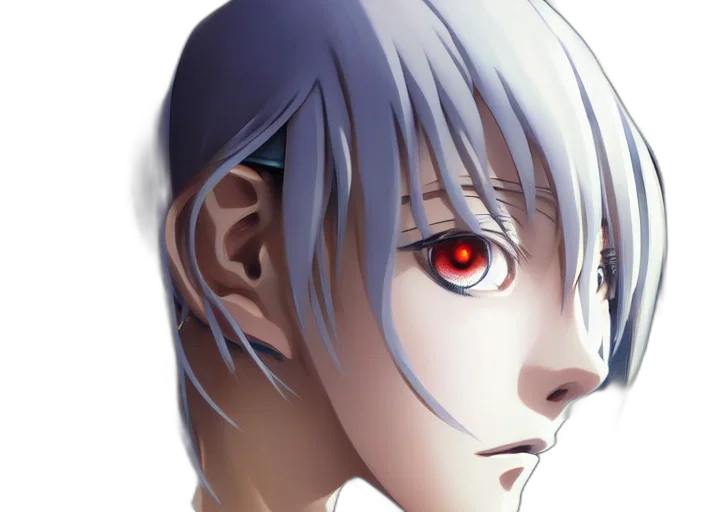 face, mask, robot, creature, anime, photorealistic, 3d render, fantasy art transparent PNG cut-out