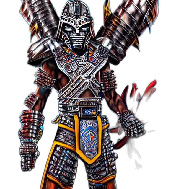 sword, weapon, staff, robot, concept art, fantasy art, 3d render, comic book art transparent PNG cut-out