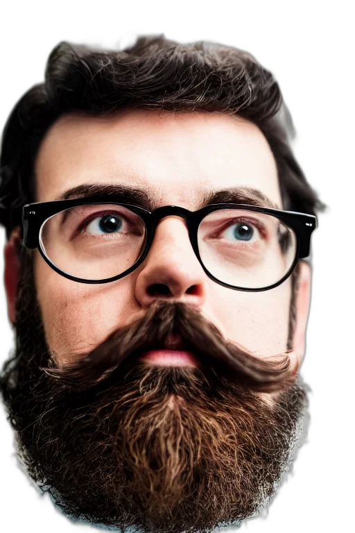face, hair, mask, staff, photorealistic, cartoon, 3d render, concept art transparent PNG cut-out