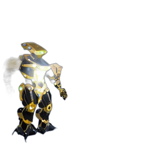 robot, weapon, dragon, staff transparent PNG cut-out